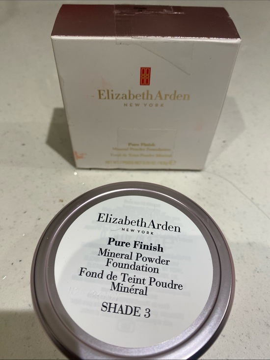 Elizabeth Arden Other - Elizabeth Arden Pure Mineral Powder Foundation With White Puff and Mirror #3